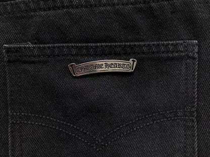 Chrome Hearts Cross Patch Jeans Black