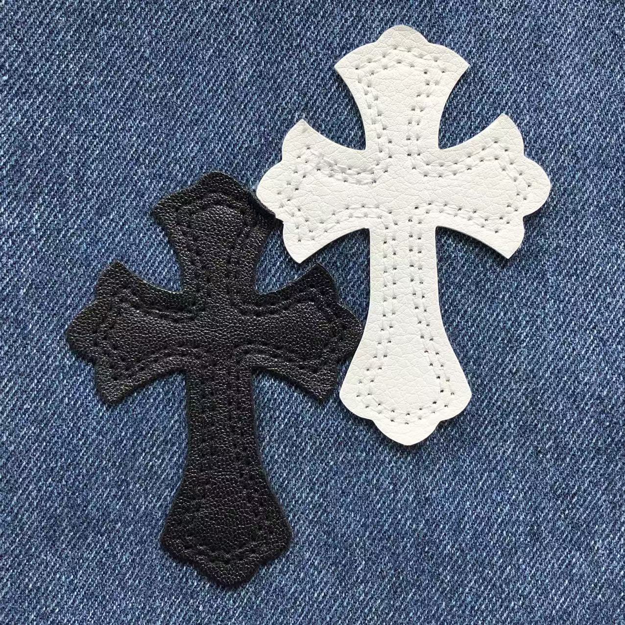 Chrome Hearts Cross Patch Jeans Blue