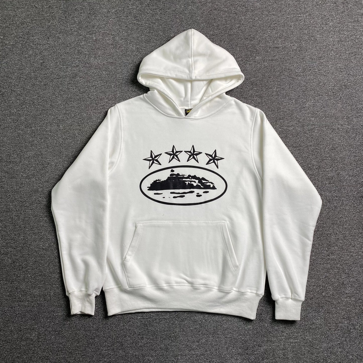 CORTEIZ ALCATRAZ 4 STARZ HOODIE WHITE