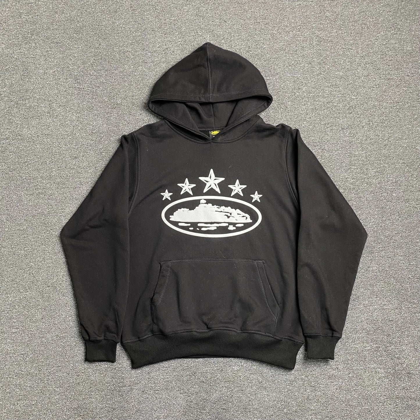 CORTEIZ ALCATRAZ 5 STARZ HOODIE BLACK