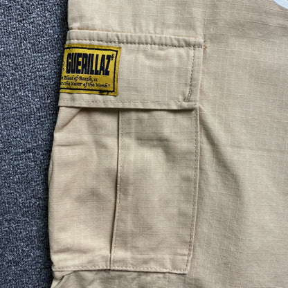 Corteiz Alcatraz Cargo Shorts Beige