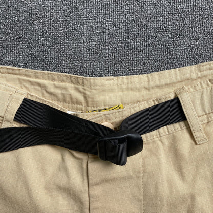 Corteiz Alcatraz Cargo Shorts Beige
