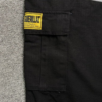 Corteiz Alcatraz Cargo Shorts Black