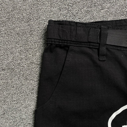 Corteiz Alcatraz Cargo Shorts Black