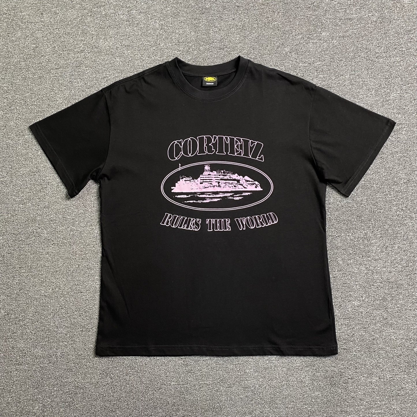 CORTEIZ ALCATRAZ RULES THE WORLD TEE BLACK
