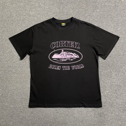 CORTEIZ ALCATRAZ RULES THE WORLD TEE BLACK