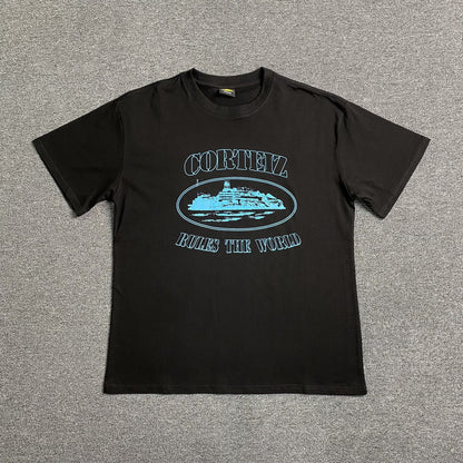 CORTEIZ ALCATRAZ RULES THE WORLD TEE BLACK