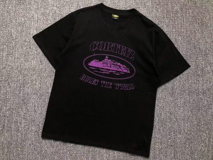 CORTEIZ ALCATRAZ RULES THE WORLD TEE BLACK