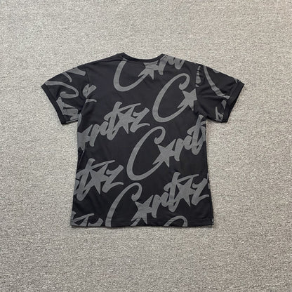Corteiz Allstarz Allover T-Shirt Black
