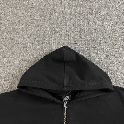 Corteiz Colly Arch Zip Hoodie Black
