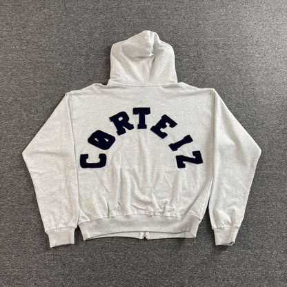 Corteiz Colly Arch Zip Hoodie Grey