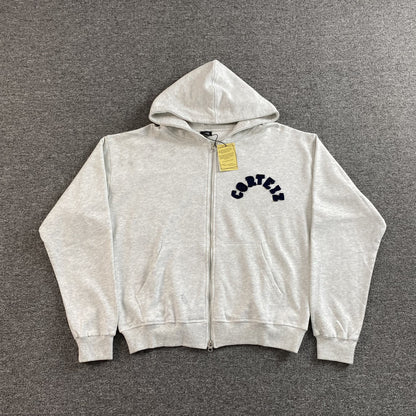 Corteiz Colly Arch Zip Hoodie Grey