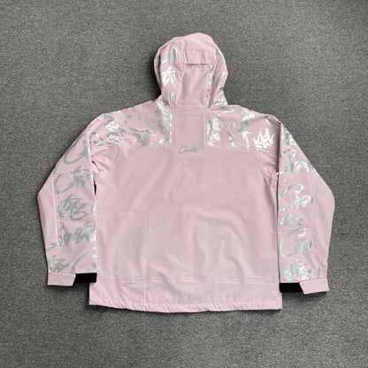 Corteiz Elitework Waterproof Shell Jacket Pink