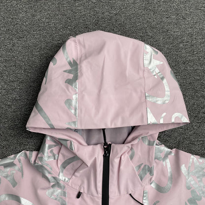 Corteiz Elitework Waterproof Shell Jacket Pink