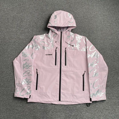 Corteiz Elitework Waterproof Shell Jacket Pink