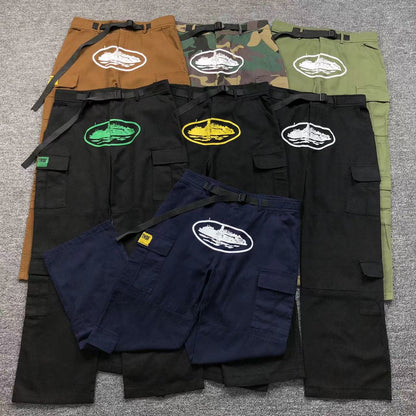 Corteiz Guerillaz Cargos Brown
