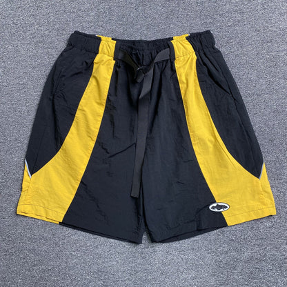 Corteiz Spring Shorts Black Yellow