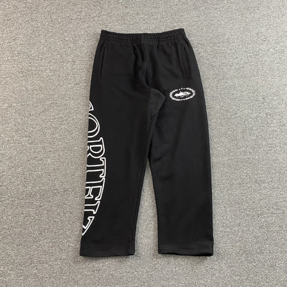 Corteiz Superior Royale Open Hem Pants Black