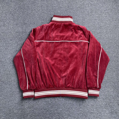 Corteiz VVS Uptown Jacket Burgundy