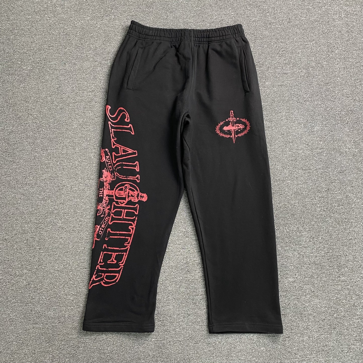 Corteiz x Slaughter Gang 21 Savage Sweatpant Black
