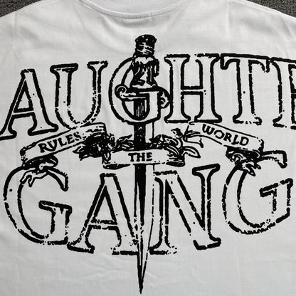 Corteiz x Slaughter Gang 21 Savage T-shirt White