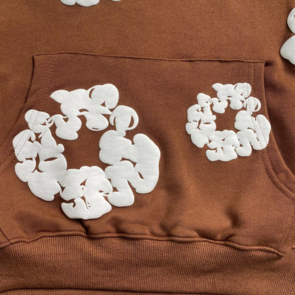DENIM TEARS THE COTTON WREATH HOODIE BROWN
