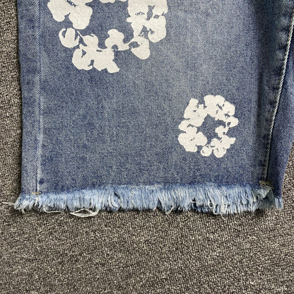 Denim Tears The Cotton Wreath Jean Short Light Blue
