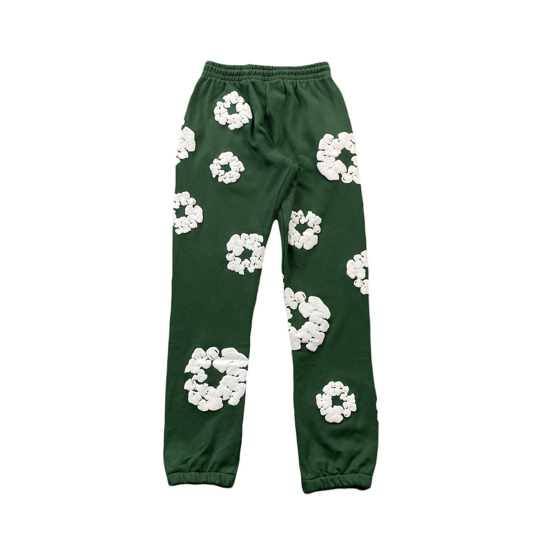 DENIM TEARS THE COTTON WREATH SWEATPANTS GREEN