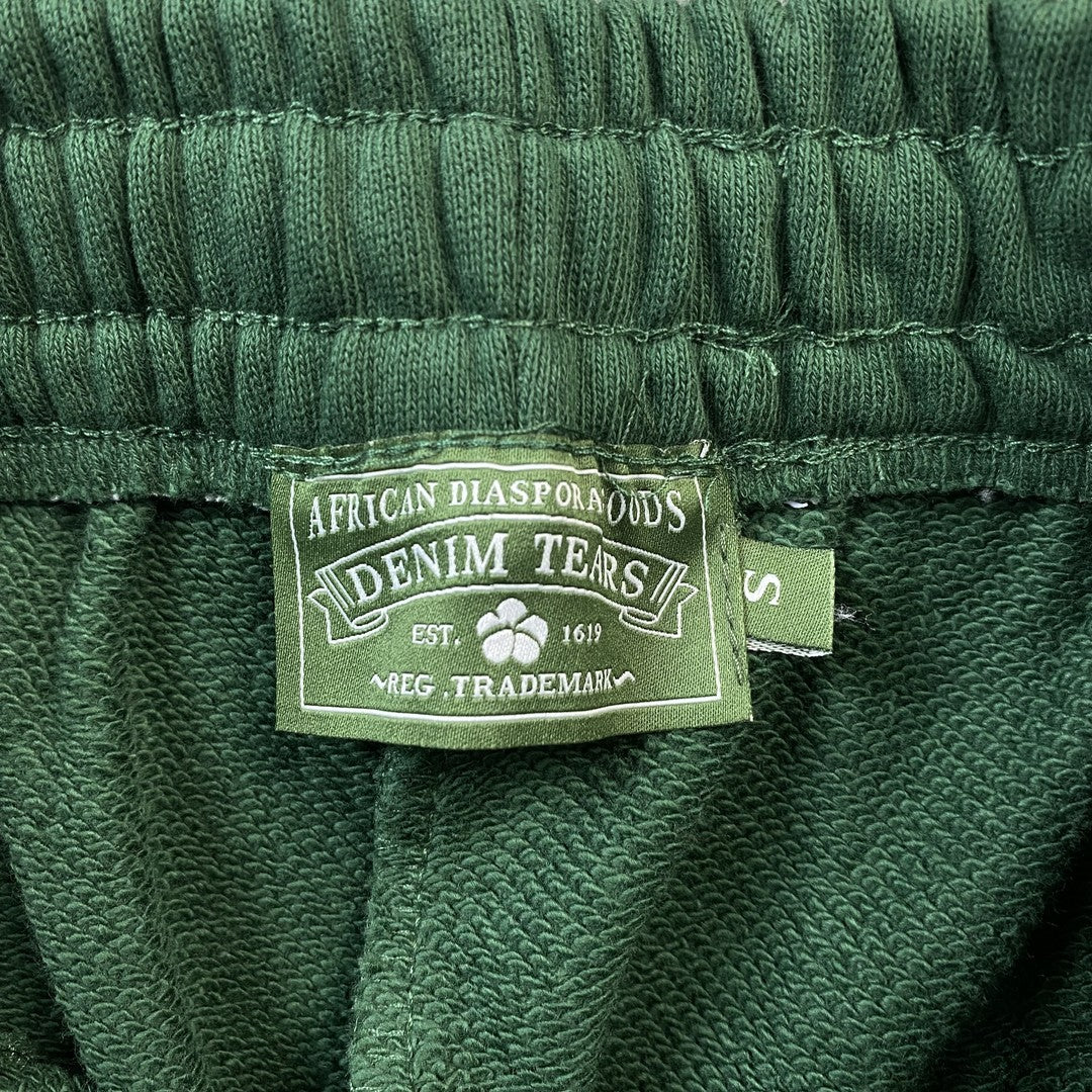 DENIM TEARS THE COTTON WREATH SWEATPANTS GREEN