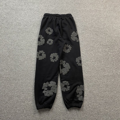 DENIM TEARS THE COTTON WREATH SWEATPANTS MONOCHROME