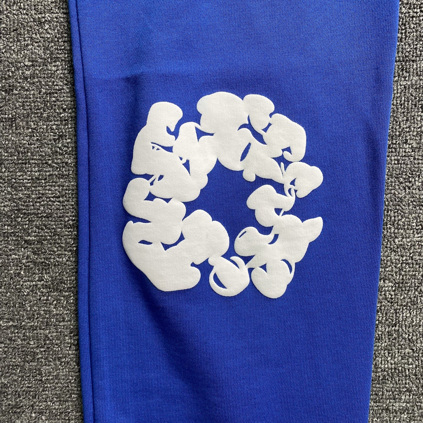 DENIM TEARS THE COTTON WREATH SWEATPANTS ROYAL BLUE