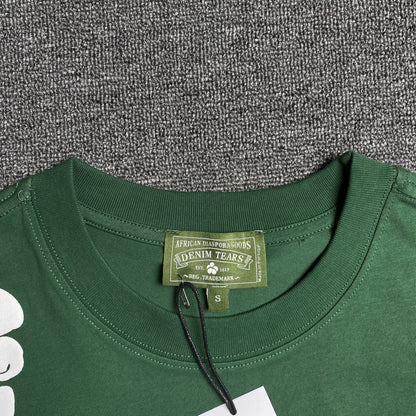 DENIM TEARS THE COTTON WREATH TEE GREEN