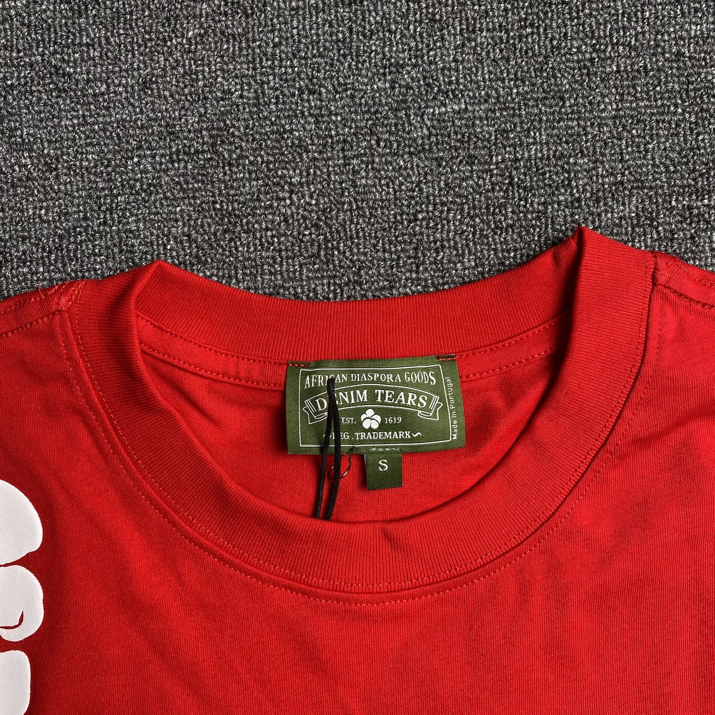 DENIM TEARS THE COTTON WREATH TEE RED