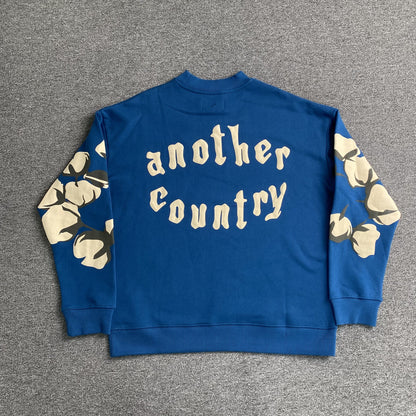 Denim Tears x CPFM Cactus Tears Crewneck Blue