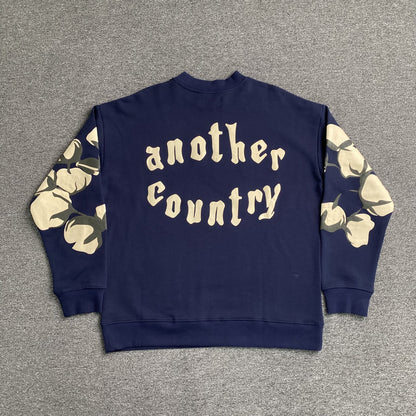Denim Tears x CPFM Cactus Tears Crewneck Navy