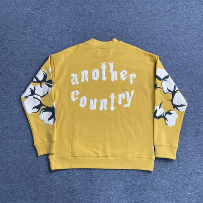 Denim Tears x CPFM Cactus Tears Crewneck Yellow