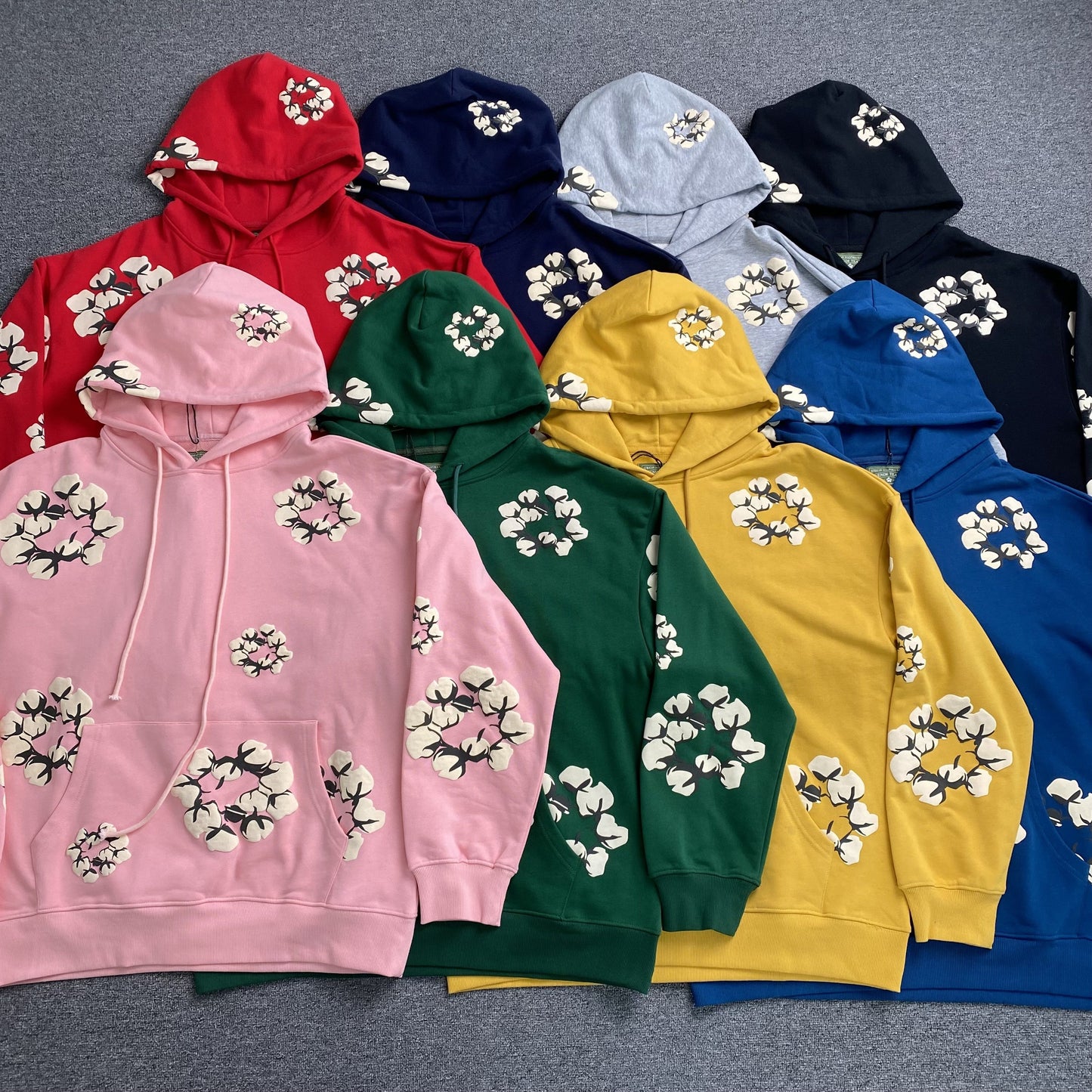 DENIM TEARS X CPFM CACTUS TEARS WREATH HOODIE YELLOW