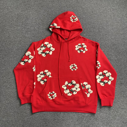 DENIM TEARS X CPFM CACTUS TEARS WREATH HOODIE RED