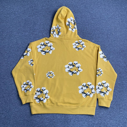 DENIM TEARS X CPFM CACTUS TEARS WREATH HOODIE YELLOW