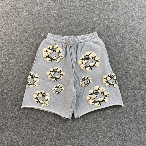 DENIM TEARS X CPFM CACTUS TEARS WREATH SHORTS GREY