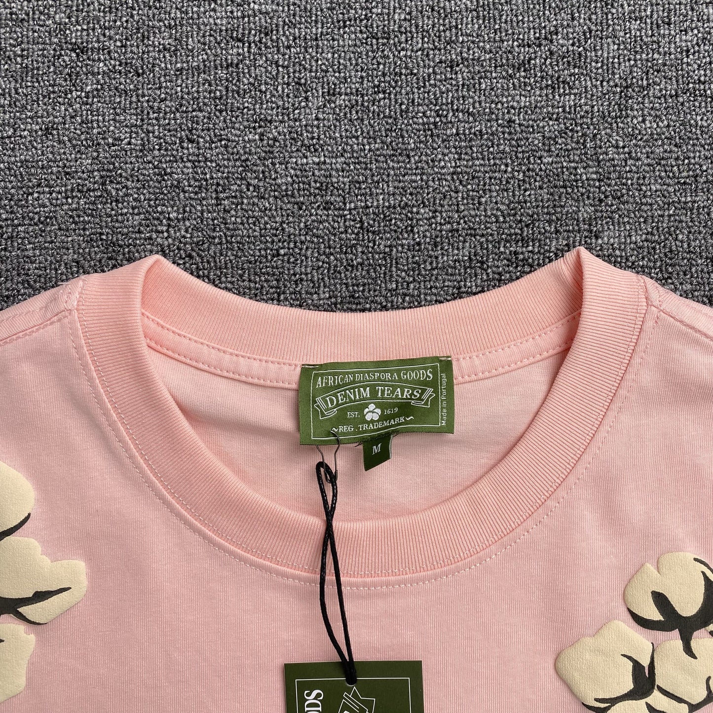 DENIM TEARS X CPFM CACTUS TEARS WREATH TEE PINK