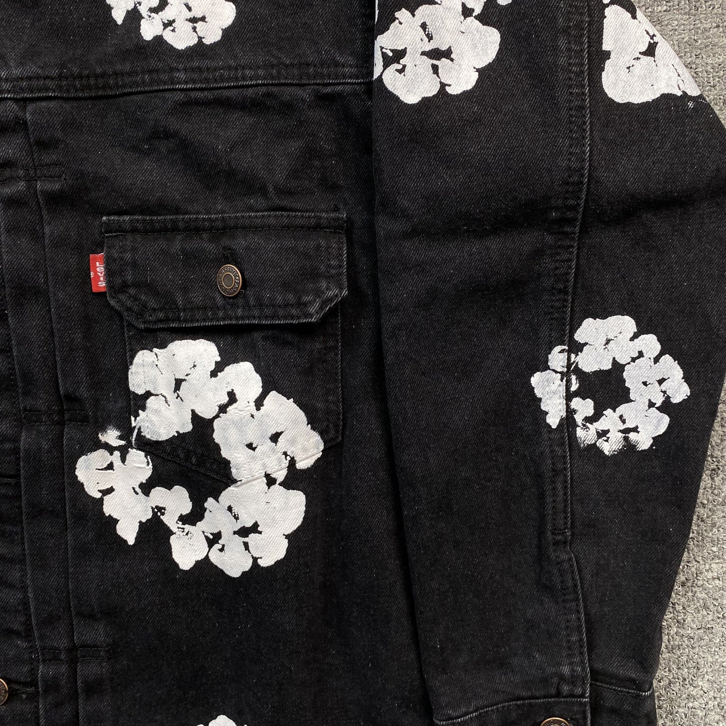DENIM TEARS X LEVI'S JACKET BLACK