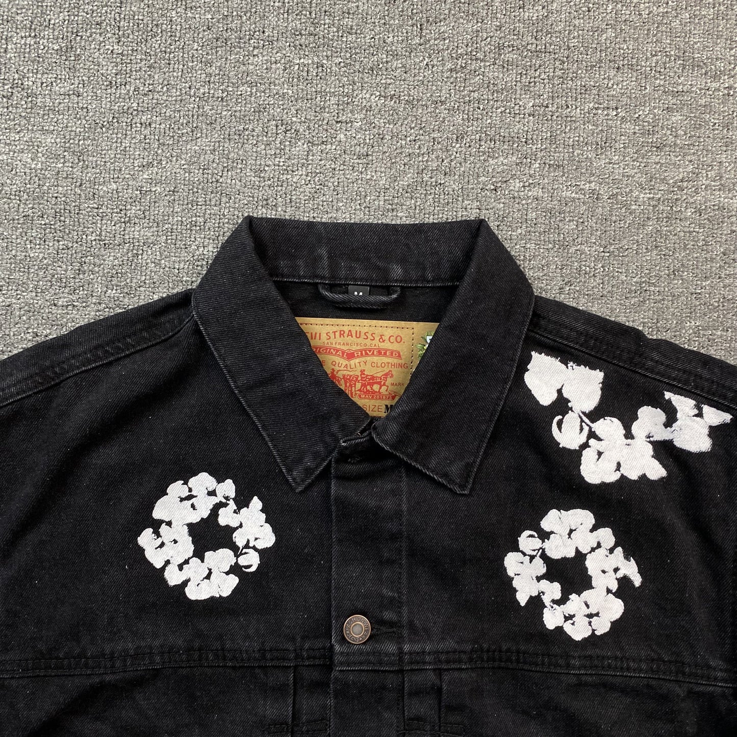 DENIM TEARS X LEVI'S JACKET BLACK