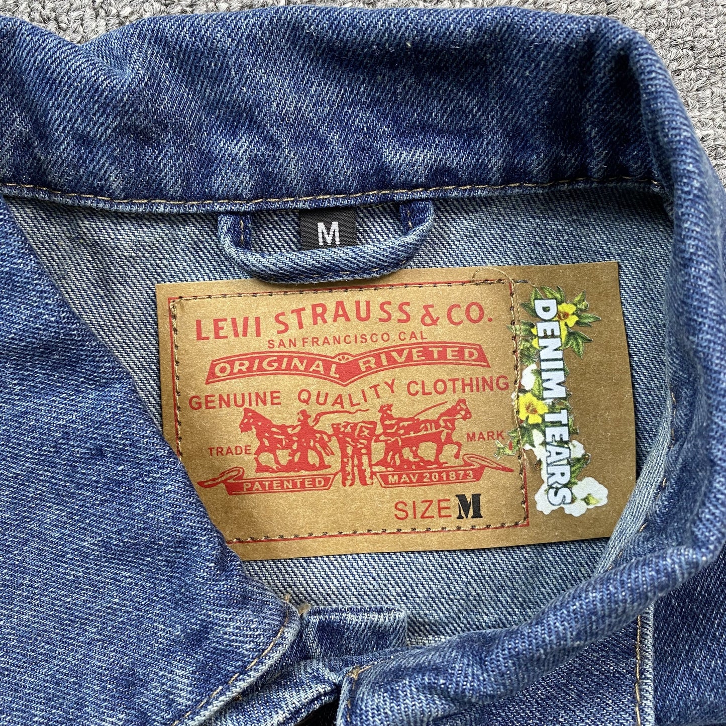 DENIM TEARS X LEVI'S JACKET BLUE