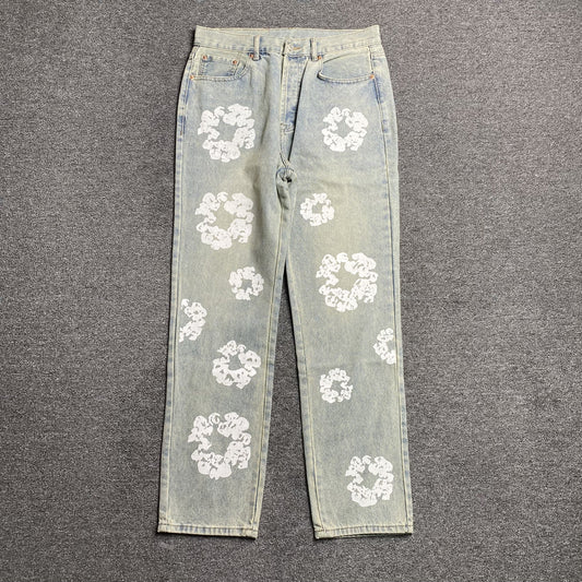 DENIM TEARS X LEVI'S JEANS DIRTY LIGHT WASH