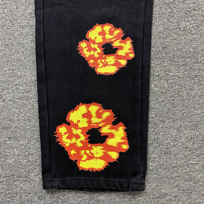 Denim Tears X Offset Wreath Jeans Black
