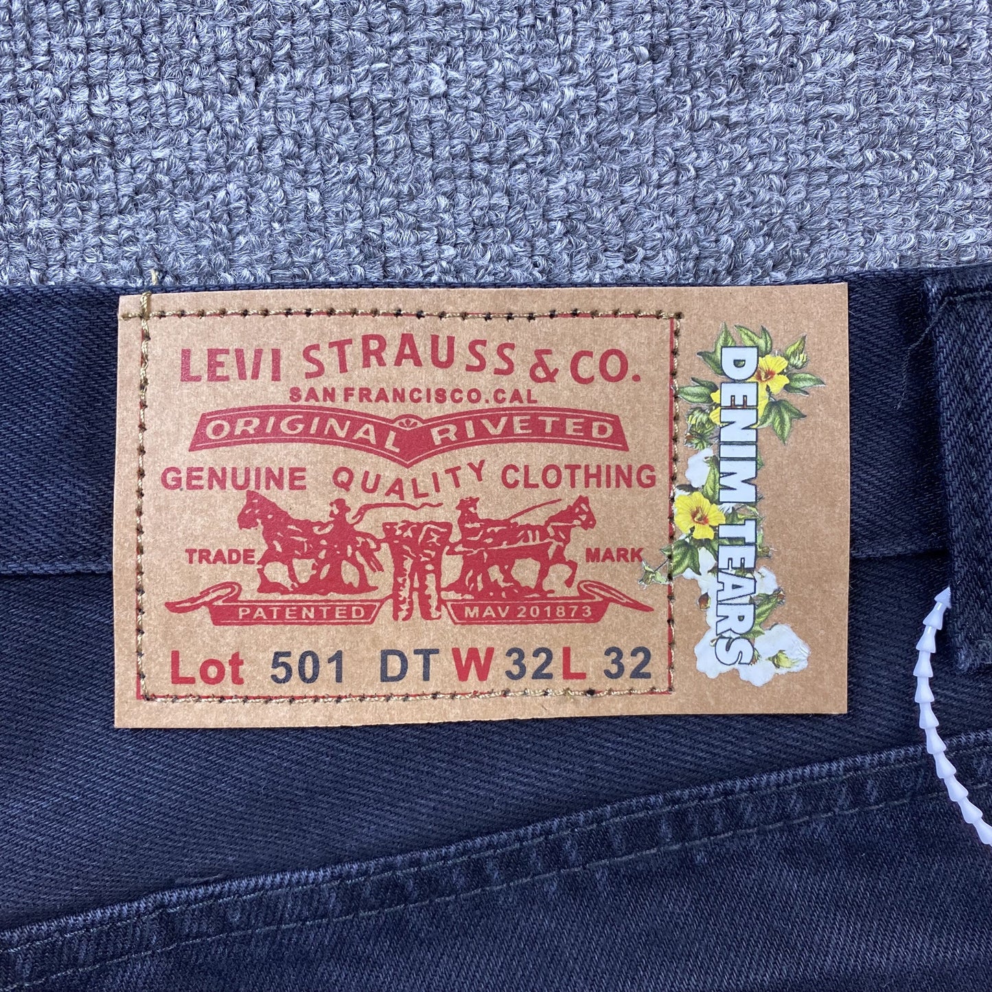 Denim Tears X Offset Wreath Jeans Black