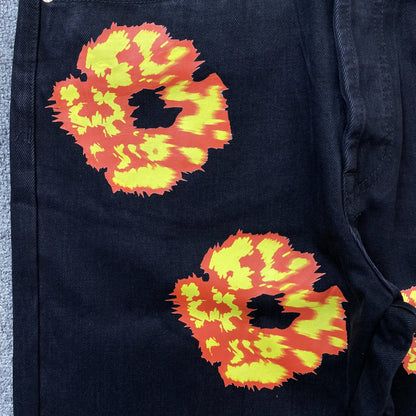 Denim Tears X Offset Wreath Jeans Black