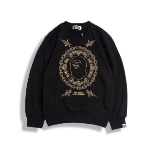 Bape Golden Ape Initials Embroidered Sweater