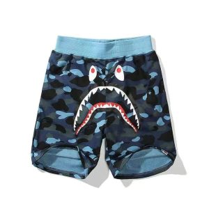 Bape Light Blue Camo Shorts